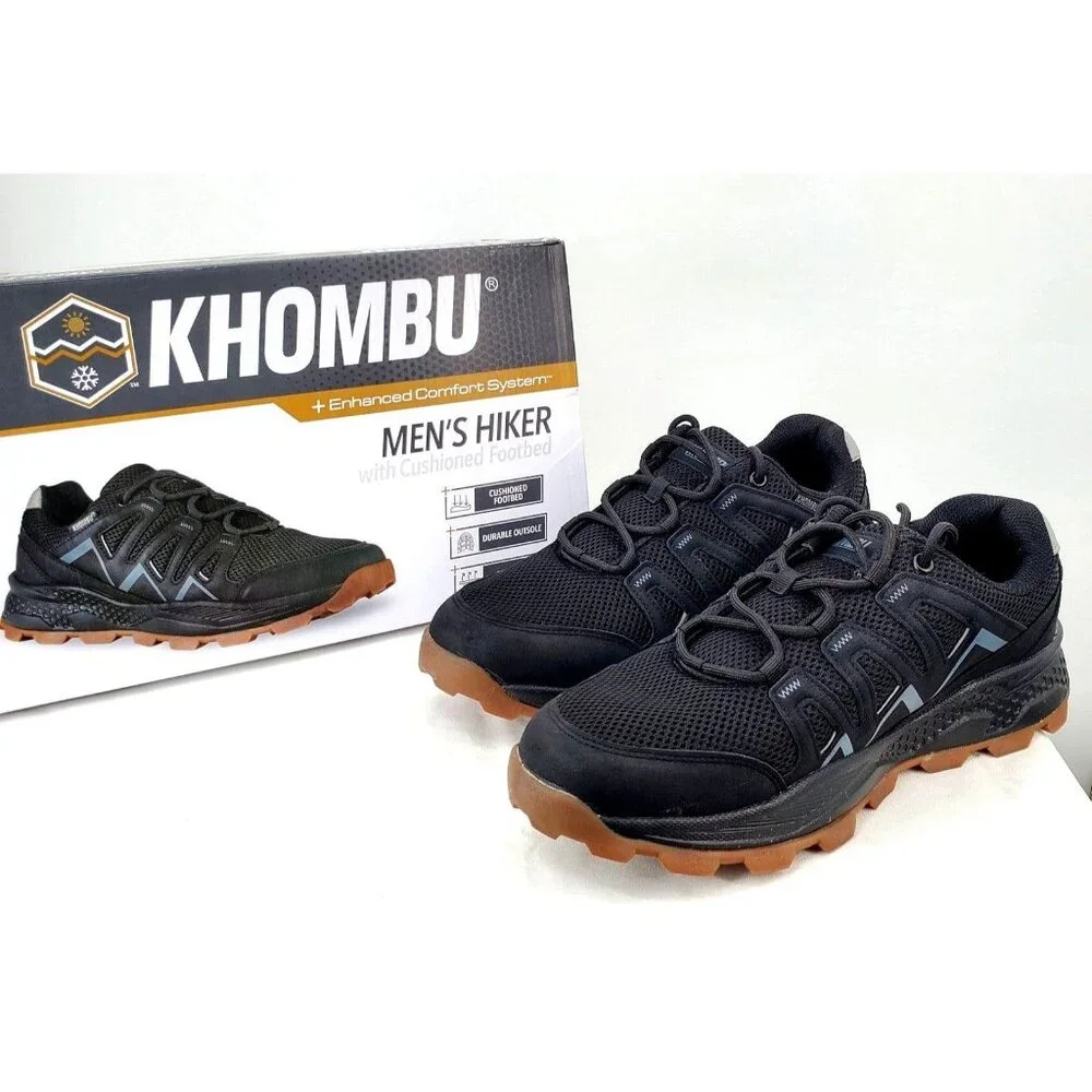 Khombu 9.5 Sneakers Men's All Terrain Hiker Rugged Athletic Outdoor Shoes Active